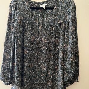 Joie Blue Paisley Blouse